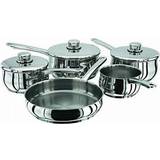 Stainless Steel Cookware Stellar 1000 Cookware Set with lid 5 Parts