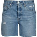 Levi's W32 - Women Shorts Levi's 501 Mid Thigh Shorts - Luxor Street Short/Blue