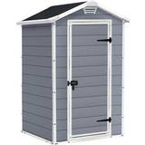 Keter Grey - Plastic Sheds Keter Manor 4x3 (Building Area )