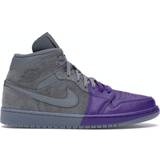 Nike Air Jordan 1 Mid SE W - Cool Gray/Field Purple