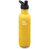 Silicone Water Bottles Klean Kanteen Classic with Sport Cap Water Bottle 0.8L