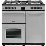 Belling 90cm - Dual Fuel Ovens Gas Cookers Belling Farmhouse 90DFT Silver