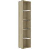 Grey Book Shelves vidaXL Cabinet Book Shelf 189cm
