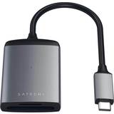 Satechi Memory Card Readers Satechi USB-C Aluminium Card Reader for UHS-II microSD/SD