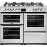 Belling Dual Fuel Ovens Gas Cookers Belling Cookcentre 110DF Stainless Steel