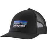 Men Accessories Patagonia P-6 Logo LoPro Trucker Hat - Black