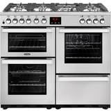 100cm - Electric Ovens Gas Cookers Belling Cookcentre 100DFT Stainless Steel