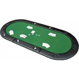Poker Tables Table Sports Homcom Classic 3 Folding Poker Table with Drink Holders Carry Bag