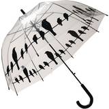 Esschert Design Birds on Wire Umbrella Black/Transparent