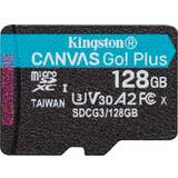 128 GB Memory Cards Kingston Canvas Go! Plus microSDXC Class 10 UHS-I U3 V30 A2 170/90MB/s 128GB