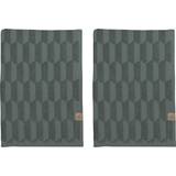 Mette Ditmer Geo 2-pack Guest Towel Green (55x35cm)