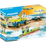 Toys Playmobil Family Fun Beach Car with Canoe 70436