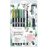 Aquarelle Pencils Tombow Watercoloring Set Greenery