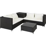Plastic Outdoor Lounge Sets Garden & Outdoor Furniture tectake Siena Outdoor Lounge Set, 1 Table incl. 2 Sofas