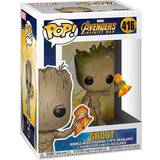 Guardians of the Galaxy Toys Funko Pop Marvel Avengers Infinity War Groot with Stormbreaker