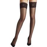 Wolford Satin Touch 20 Stay-Up - Nearly Black