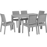 Rectangular Patio Dining Sets Beliani Fossano Patio Dining Set, 1 Table incl. 6 Chairs