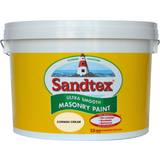 Concrete Paint Sandtex Ultra Smooth Masonry Concrete Paint Cornish Cream 2.5L