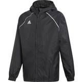 Nylon Outerwear adidas Kid's Core 18 Rain Jacket - Black/White (CE9047)
