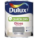 Metal Paint Dulux Quick Dry Gloss Metal Paint Natural Slate 0.75L