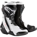 Motorcycle Boots Alpinestars Supertech R Boots, Black/ White Man