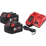Power Tool Chargers - Red Batteries & Chargers Milwaukee M18 NRG-502