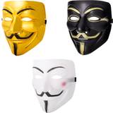Facemasks Fancy Dress Ultra Adults Guy Fawkes Mask Hacker Anonymous Mask V for Vendetta Halloween Cosplay