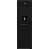 Black fridge freezer with water dispenser Beko CFG3582D Black