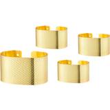 Brass Napkin Rings Dorre Svea Gold Plated Napkin Ring 6pcs