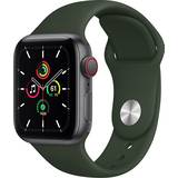 Apple Sleep Tracking Smartwatches Apple Watch SE 2020 Cellular 40mm Aluminium Case with Sport Band