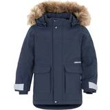 Hood with fur - Winter jackets Didriksons Kure Kid's Parka - Navy (503380-039)