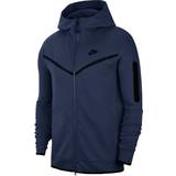 Nike tech fleece full zip hoodie blue Nike Sportswear Tech Fleece Full-Zip Hoodie Men - Midnight Navy/Black