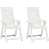 Plastic Garden Chairs vidaXL 48764 2-pack Reclining Chair