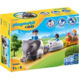 Elephant Play Set Playmobil 123 My push animal train 70405