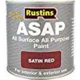 Rustins Quick Dry All Surface All Purpose Wood Paint Red 0.5L