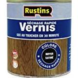 Rustins Brown Paint Rustins Quick Dry Coloured Varnish Wood Protection Walnut 0.5L