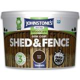 Johnstones Brown - Outdoor Use Paint Johnstones Shed & Fence Wood Protection Dark Oak 9L