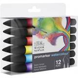 Aquarelle Pencils Winsor & Newton Promarker Watercolour Basic Tones 12-pack