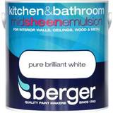 Berger Kitchen & Bathroom Wall Paint, Ceiling Paint Pure Brilliant White 2.5L