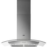 Curved glass chimney hood 90cm AEG DTB3953M 90cm, Stainless Steel