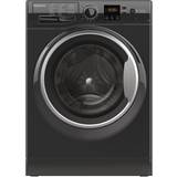 Black Washing Machines Hotpoint NSWF743UBS