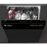 Pre and/or Extra Rinsing - Semi Integrated Dishwashers Hoover HDSN1L380PB Black
