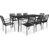 vidaXL 48571 Patio Dining Set, 1 Table incl. 8 Chairs