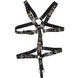 ZADO Fetish Fetish Leather Adjustable Harness with Cock Ring