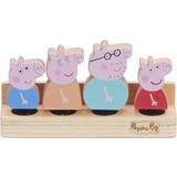 Peppa Pig Figurines Character Peppa Pig Wooden Family Figures