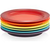Multicoloured Plate Sets Le Creuset Rainbow Plate Sets 22cm 6pcs