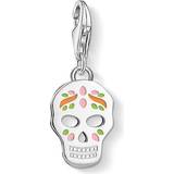 Thomas Sabo Charm Club Mexican Skull Charm Pendant - Silver/Multicolour