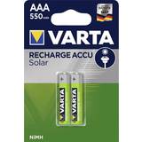 Varta AAA Accu Rechargeable Solar 550mAh 2-pack