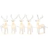 Plastic Christmas Lights Konstsmide Acrylic Reindeer Christmas Lamp 19cm 5pcs