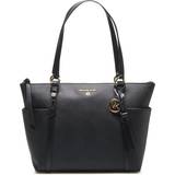 Michael Kors Totes & Shopping Bags Michael Kors Nomad Medium Saffiano Leather Top-Zip Tote Bag - Black